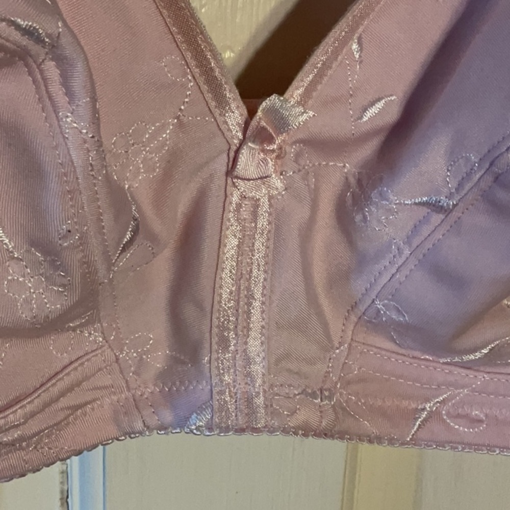 Women’s Delta Burke 38C Pink Embroidered Bra - Picture 3 of 8